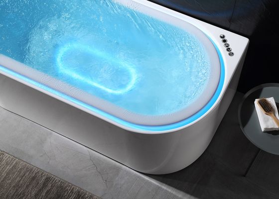 Ladodo E-8003 Ακρυλική μπανιέρα υδρομασάζ με ενσωματωμένο φως LED υπερχείλισης και μουσικό παίχτη Bluetooth