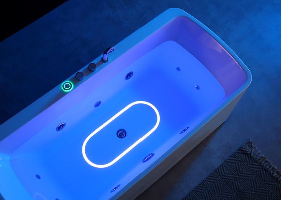 Ένα Acrylic LED κάτω φως μασάζ μπάνιο με 1.0HP μασάζ αντλία