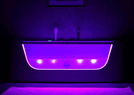 Σύγχρονο σχεδιασμό 3 άτομα μασάζ μπάνιο με Led γυάλινη πόρτα