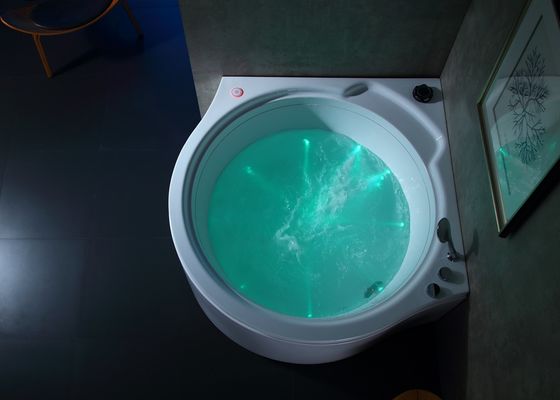 Ακρυλικό Whirlpool Γωνιακή μασάζ μπανιέρα με κύκλο καταρράκτη
