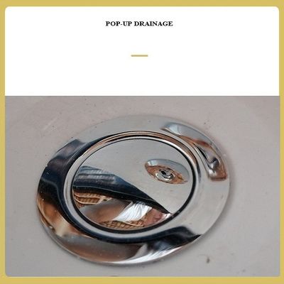 Ladodo Slim Edge 1500mm Αυγό σχήμα μπανιέρα Pop Up Αποχέτευση και χρώμα Δεν υπάρχει αλλαγή